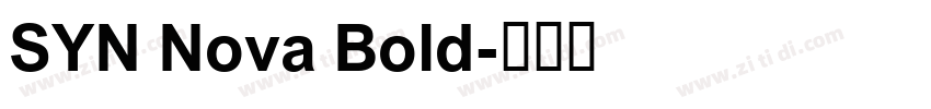 SYN Nova Bold字体转换